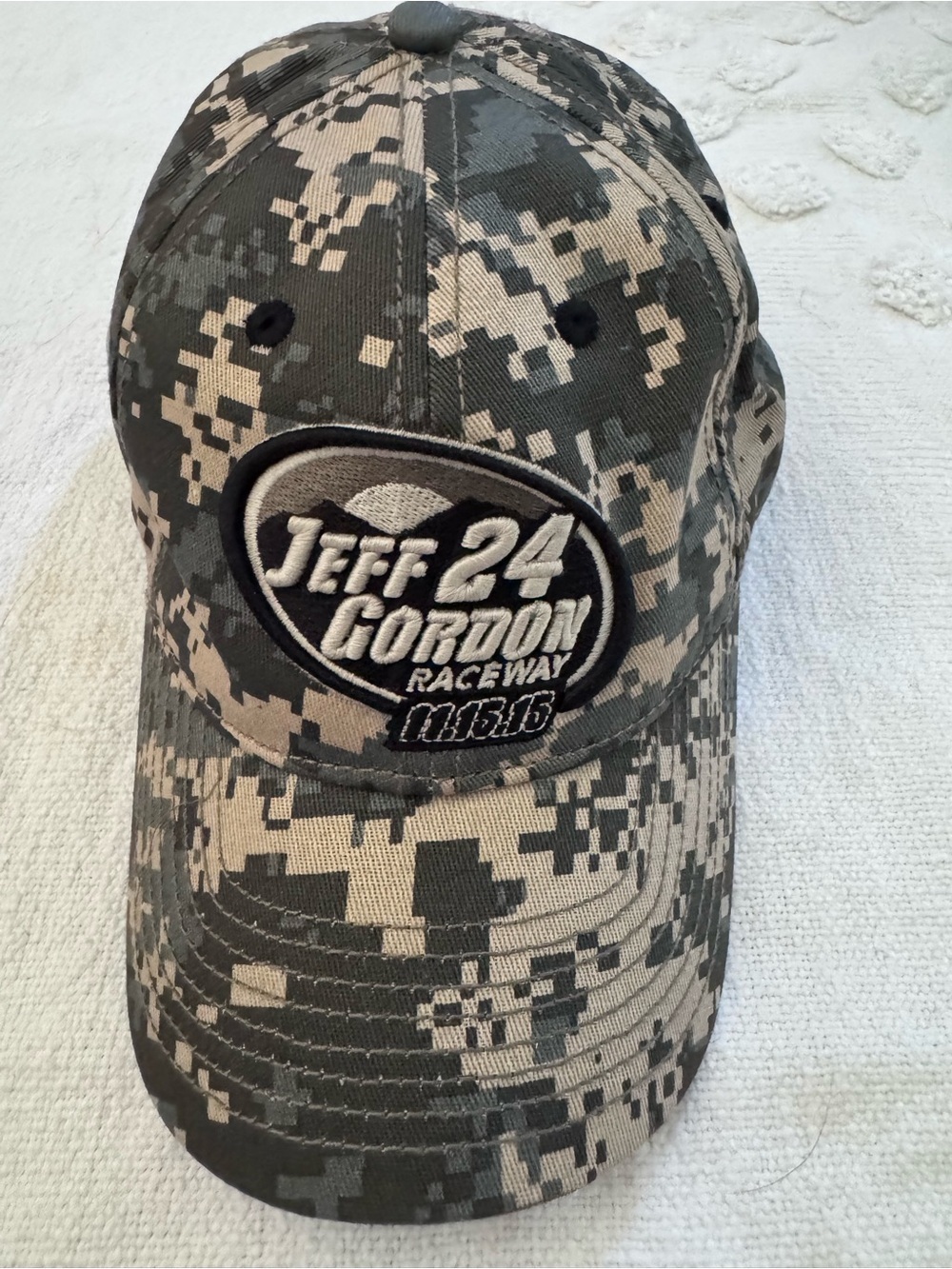 Jeff Gordon Camo Nascar Vtg Mesh Trucker Strap Adjustable Sports Hat Cap
